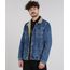 Jaqueta-Jeans-Masculina-com-Rasgos-e-Veludo-Cotele-Azul-Medio-9554717-Azul_Medio_1