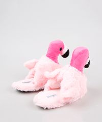 Pantufa-Infantil-Slipper-Flamingo-em-Pelo-Rosa-Claro-9454196-Rosa_Claro_3