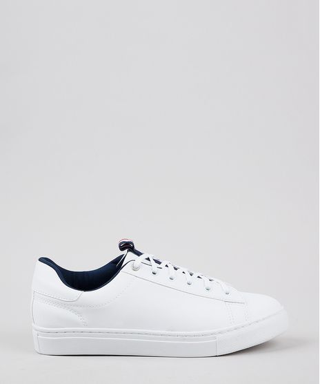 Tenis-Masculino-com-Faixa-Listrada-Branco-9629114-Branco_1