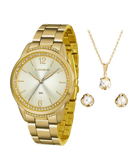 Kit-de-Relogio-Analogico-Lince-Feminino---Brinco---Colar---LRGJ075L-K287C2KX--Dourado-9651344-Dourado_1