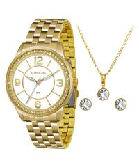 Kit-de-Relogio-Analogico-Lince-Feminino---Brinco---Colar---LRG4340L-KT04B2KX-Dourado-8691471-Dourado_1