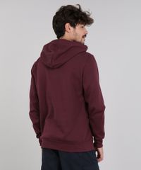Blusao-Masculino--New-York--em-Moletom-com-Capuz-e-Bolso-Vinho-9601655-Vinho_2