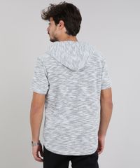 Camiseta-Masculina-em-Moletom-Flame-com-Bolso-e-Capuz-Manga-Curta-Cinza-Mescla-Claro-9314848-Cinza_Mescla_Claro_2