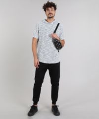 Camiseta-Masculina-em-Moletom-Flame-com-Bolso-e-Capuz-Manga-Curta-Cinza-Mescla-Claro-9314848-Cinza_Mescla_Claro_3