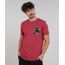 Camiseta-Masculina-com-Bolso-Estampado-Tropical-Manga-Curta-Gola-Careca-Vermelho-Escuro-9536545-Vermelho_Escuro_1