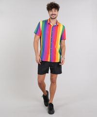 Camisa-Masculina-Pride-Listrada-Arco-Iris-Manga-Curta-Amarela-9580135-Amarelo_3
