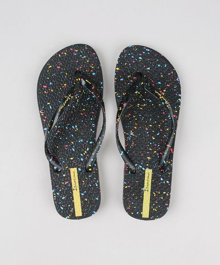 Chinelo-Feminino-Ipanema-Estampado-de-Respingos-Preto-9604340-Preto_1