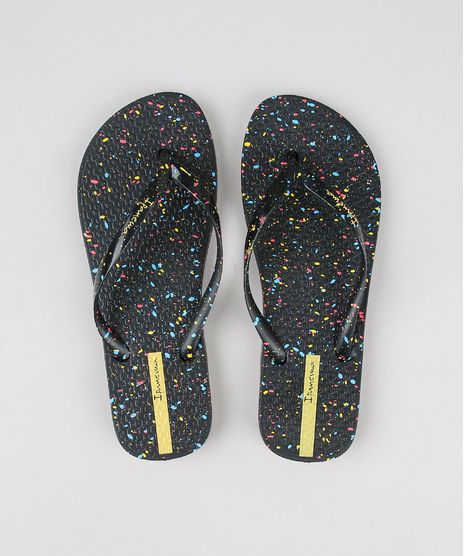 Chinelo-Feminino-Ipanema-Estampado-de-Respingos-Preto-9604340-Preto_1