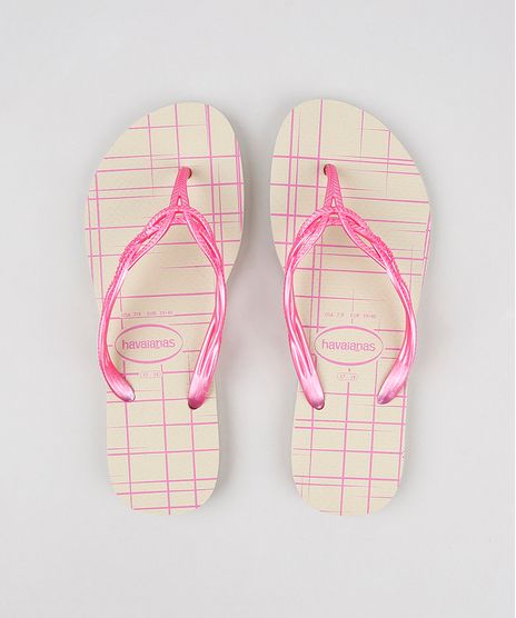 Chinelo-Feminino-Havaianas-com-Estampa-Geometrica-Kaki-9598735-Kaki_1