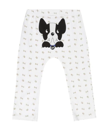 Calca-Estampada-Cachorro-em-Algodao---Sustentavel-Off-White-8435721-Off_White_1