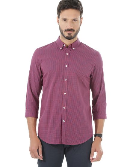 Camisa-Comfort-Xadrez-Vermelha-8443090-Vermelho_1
