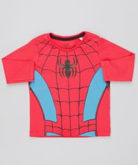 Camiseta-Infantil-Estampada-Homem-Aranha-Manga-Longa-Vermelho-9609034-Vermelho_1