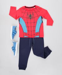 Camiseta-Infantil-Estampada-Homem-Aranha-Manga-Longa-Vermelho-9609034-Vermelho_3