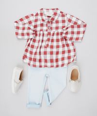 Vestido-Infantil-Estampado-Xadrez-com-Botoes-Manga-Longa-Vermelho-9550582-Vermelho_3