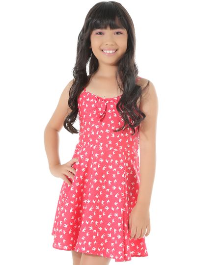Vestido-Estampado-de-Passaros-Pink-8439119-Pink_1