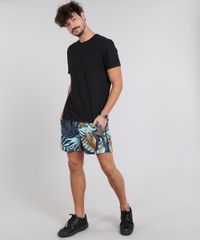 Short-Masculino-Estampado-de-Folhagem-com-Bolsos-Verde-Claro-9456388-Verde_Claro_3