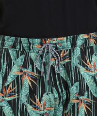 Short-Masculino-Estampado-de-Folhagem-com-Bolsos-Preto-9450101-Preto_2