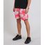 Short-Masculino-Estampado-de-Folhagem-com-Bolsos-Coral-9439736-Coral_1