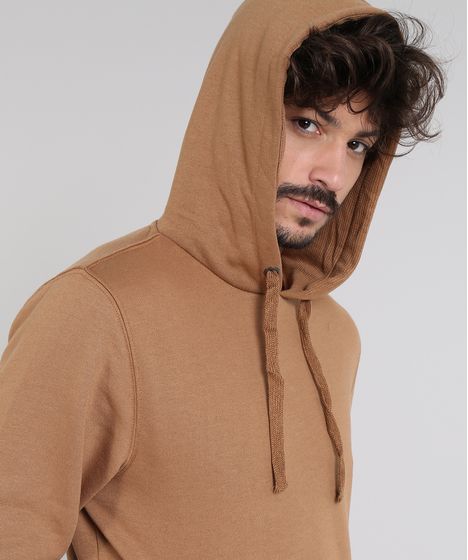 moletom caramelo masculino