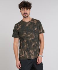 Camiseta-Masculina-Estampada-Camuflada-Manga-Curta-Gola-Careca-Verde-Militar-9540844-Verde_Militar_1
