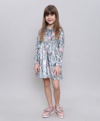 Vestido-Infantil-Estampado-Floral-em-Veludo-Manga-Longa-Amarelo-Claro-9537310-Amarelo_Claro_3