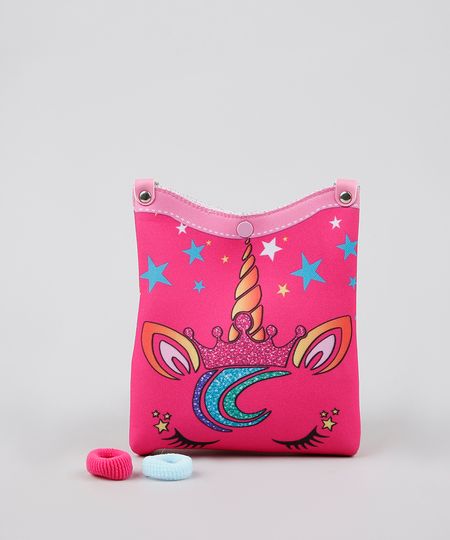 Bolsa-Infantil-Unicornio---Elasticos-de-Cabelo-Pink-9239117-Pink_1