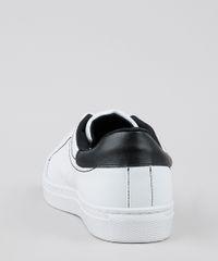 Tenis-Masculino-com-Pespontos-e-Recorte-Branco-9629115-Branco_3