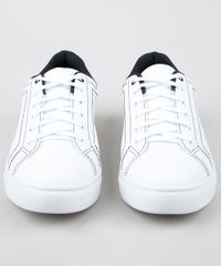 Tenis-Masculino-com-Pespontos-e-Recorte-Branco-9629115-Branco_4