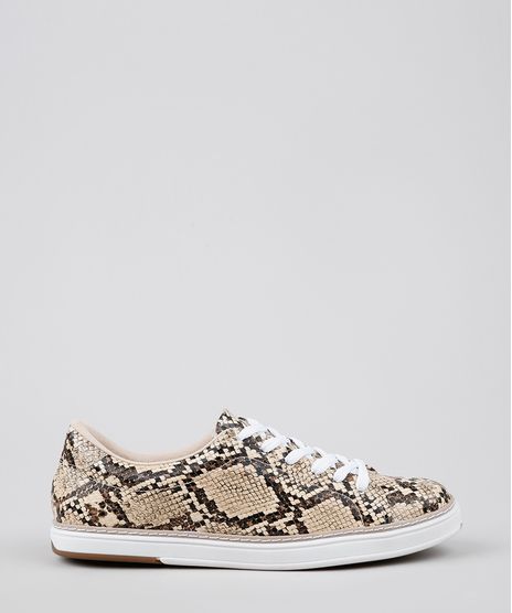 Tenis-Feminino-Modare-Croco-Estampado-Animal-Print-Bege-9621137-Bege_1