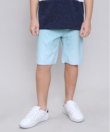 Bermuda-Infantil-Estampada-Listrada-com-Bolso-Verde-Agua-9536715-Verde_Agua_1