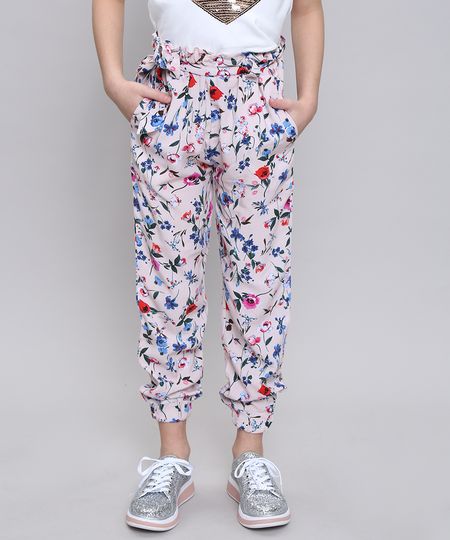 Calca-Infantil-Estampada-Floral-com-Laco-Rose-9566071-Rose_1 Calca-Infantil-Estampada-Floral-com-Laco-Rose-9566071-Rose_1