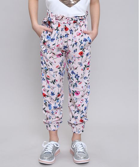 Calca-Infantil-Estampada-Floral-com-Laco-Rose-9566071-Rose_1