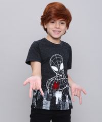 Camiseta-Infantil-Homem-Aranha-Manga-Curta--Chumbo-9557643-Chumbo_1