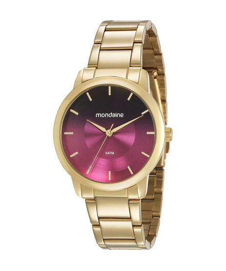 Kit-de-Relogio-Analogico-Mondaine-Feminino---Colar---Brinco---53606LPMVDE3KD-9651670-Dourado-9651670-Dourado_1