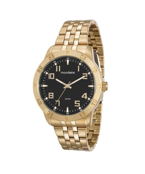 Kit-de-Relogio-Analogico-Mondaine-Masculino---Pulseira---99190GPMVDE2KC--Dourado-9621550-Dourado_1