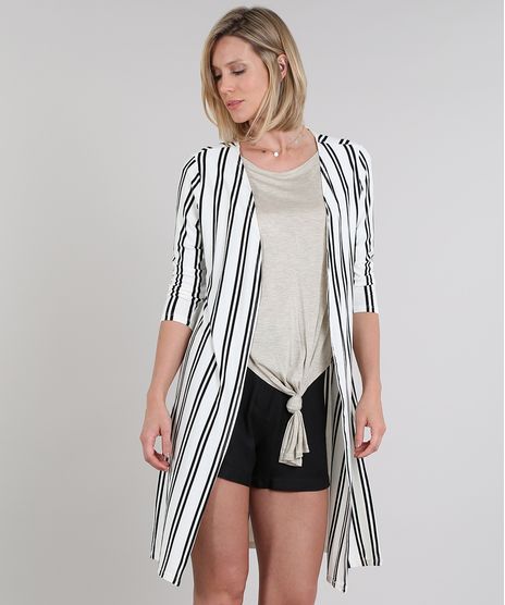 Capa-Feminina-Longa-Listrada-com-Fenda-Manga-3-4-Off-White-9570725-Off_White_1