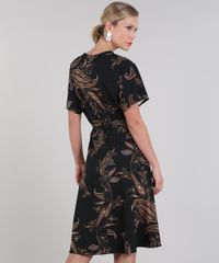 Vestido-Feminino-Estampado-Paisley-com-Botoes-Manga-Curta-Preto-9573968-Preto_2