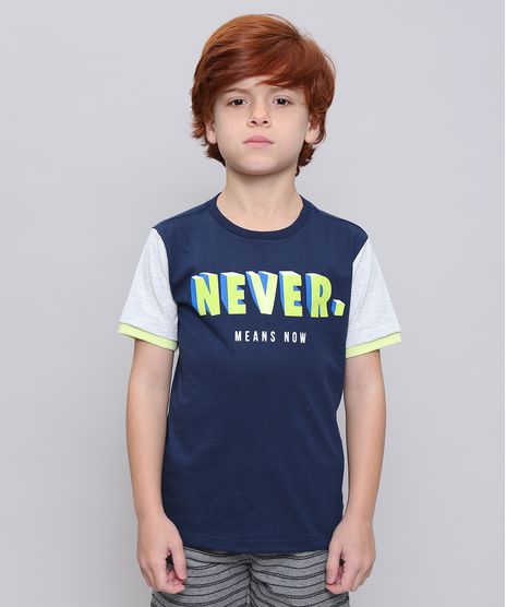 Camiseta-Infantil--Never--Neon-Manga-Curta--Azul-Marinho-9614153-Azul_Marinho_1