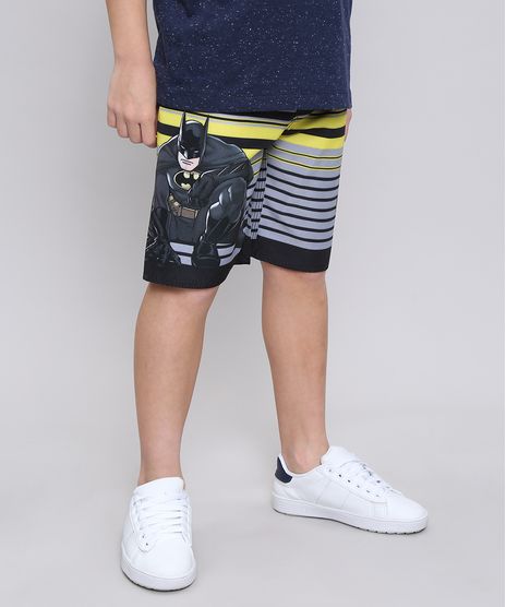 Bermuda-Infantil-Batman-Listrada-com-Bolso-Preta-9571621-Preto_1