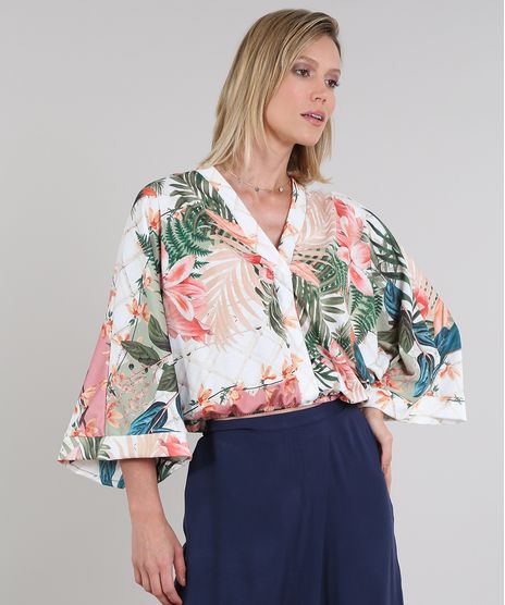 Blusa-Feminina-Bluse-Ampla-Estampada-Tropical-Manga-3-4-Decote-V-Off-White-9579585-Off_White_1
