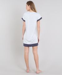 Camisola-Feminina-com-Bordado-e-Recorte-Manga-Curta-Cinza-Mescla-Claro-9548255-Cinza_Mescla_Claro_2