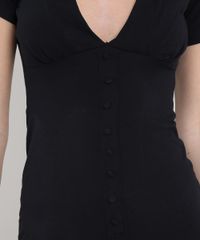 Macaquinho-Feminino-com-Botoes-e-Vazado-Manga-Curta-Preto-9569413-Preto_4