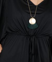 Saida-de-Praia-Feminina-Kaftan-Curta-com-Amarracao-Manga-Curta-Preta-9544270-Preto_4