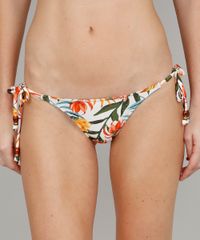 Biquini-Calcinha-Tanga-Estampado-Floral-com-Protecao-UV50--Bege-9563097-Bege_1