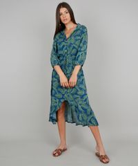Vestido-Chemise-Feminino-Midi-Estampado-de-Folhagem-Manga-3-4-Azul-9575046-Azul_3 Vestido-Chemise-Feminino-Midi-Estampado-de-Folhagem-Manga-3-4-Azul-9575046-Azul_3