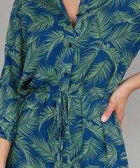 Vestido-Chemise-Feminino-Midi-Estampado-de-Folhagem-Manga-3-4-Azul-9575046-Azul_4 Vestido-Chemise-Feminino-Midi-Estampado-de-Folhagem-Manga-3-4-Azul-9575046-Azul_4