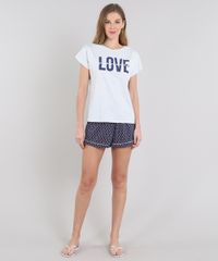 Pijama-Feminino--Love-Yourself--Manga-Curta-Cinza-Mescla-Claro-9548256-Cinza_Mescla_Claro_1