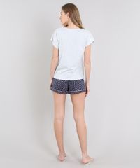 Pijama-Feminino--Love-Yourself--Manga-Curta-Cinza-Mescla-Claro-9548256-Cinza_Mescla_Claro_2
