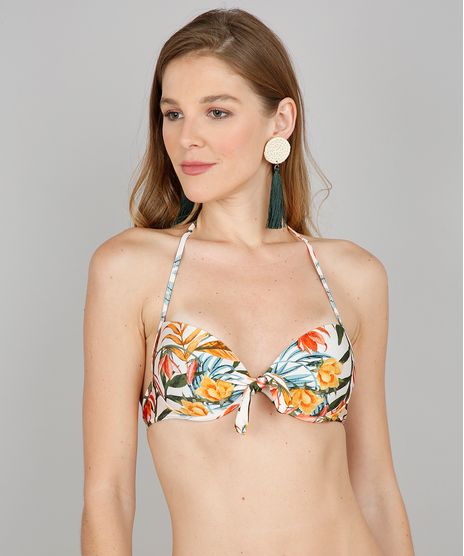 Biquini-Push-Up-Estampado-Floral-com-Amarracao-Protecao-UV50--Bege-9563093-Bege_1