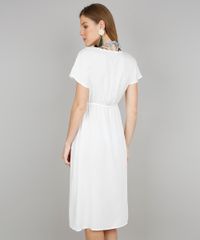 Saida-de-Praia-Feminina-Midi-com-No-e-Fenda-Manga-Curta-Off-White-9569826-Off_White_2
